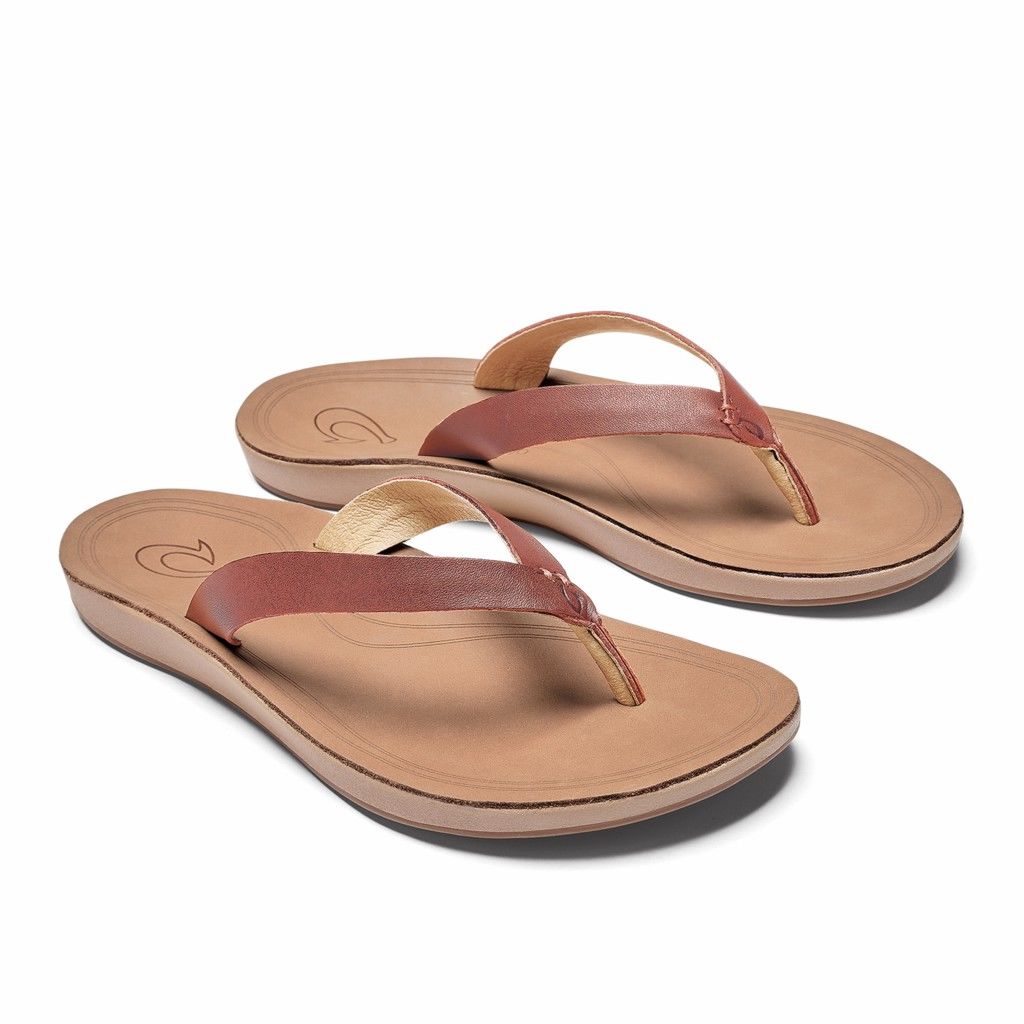 Sandalias Olukai Nonohe - Chanclas Mujer Rosas 20596-172